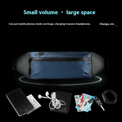 Running Belt Waist Pack, Sports Runner Bag Pouch Adjustable Fanny Pack Workout Waist Bag for Men Women Hiking
