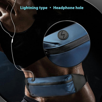 Running Belt Waist Pack, Sports Runner Bag Pouch Adjustable Fanny Pack Workout Waist Bag for Men Women Hiking