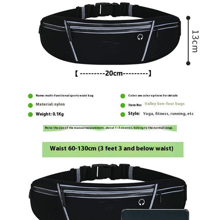 Waist Pack Sport Running Belt Pack with Adjustable Strap for Running Hiking Travel Outdoors Sport-A2