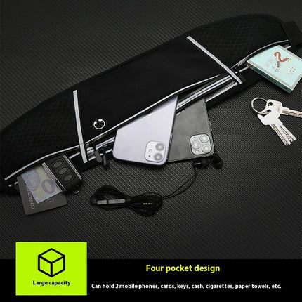 Waist Pack Sport Running Belt Pack with Adjustable Strap for Running Hiking Travel Outdoors Sport-A2