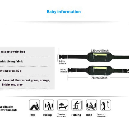 Running Belt for Women Waterproof Light Waist Bag Adjustable Fanny Pack for Workout Sports