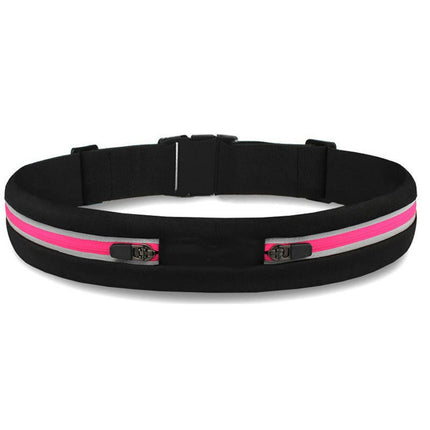 Running Belt Waist Bag with 2 Pockets,Adjustable Waist Belt Bag for Women/Men,Light Adult Fanny Pack