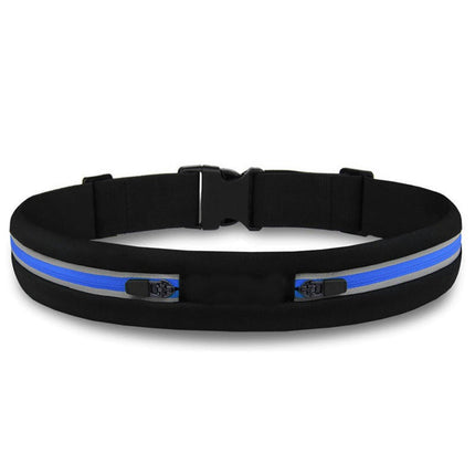 Running Belt Waist Bag with 2 Pockets,Adjustable Waist Belt Bag for Women/Men,Light Adult Fanny Pack