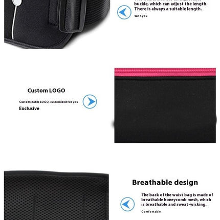 Running Belt for Women Waterproof Light Waist Bag Adjustable Fanny Pack for Workout Sports