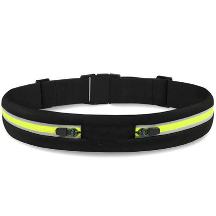 Running Belt Waist Bag with 2 Pockets,Adjustable Waist Belt Bag for Women/Men,Light Adult Fanny Pack