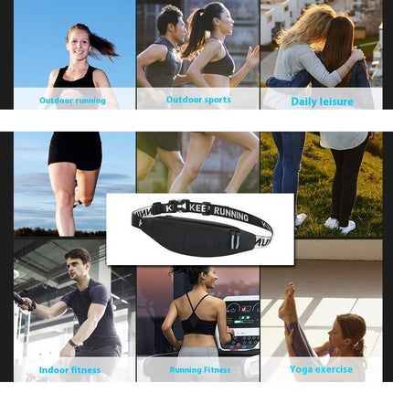 Running Fanny Pack Light Waist Bag for Women Men Zipper Waterproof Outdoor Sports Waist Pack