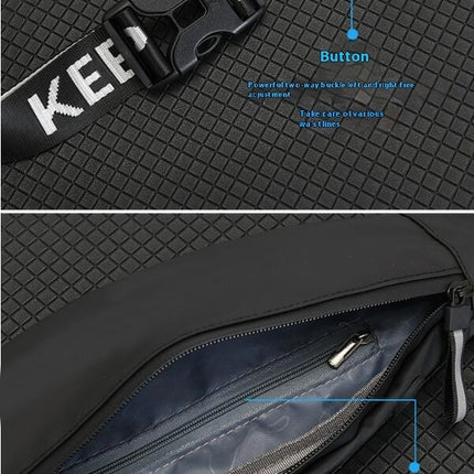 Running Fanny Pack Light Waist Bag for Women Men Zipper Waterproof Outdoor Sports Waist Pack