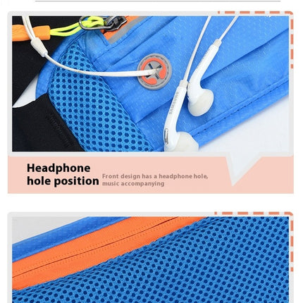 Waist Bag Sports Waist Pack Fanny Pack Waterproof Adjustable Zipper Pockets for Running Outdoor Man Woman