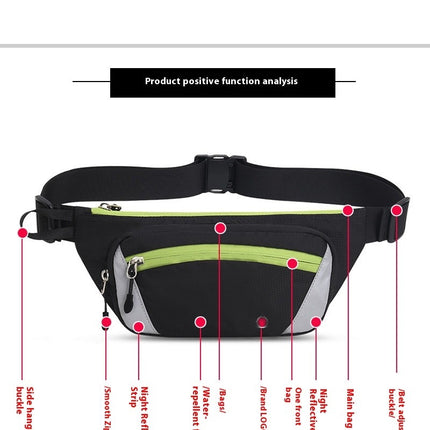 Waterproof Waist Bag for Women and Men,Adjustable Strap Crossbody Waist Pack Fanny Pack for Running Hiking