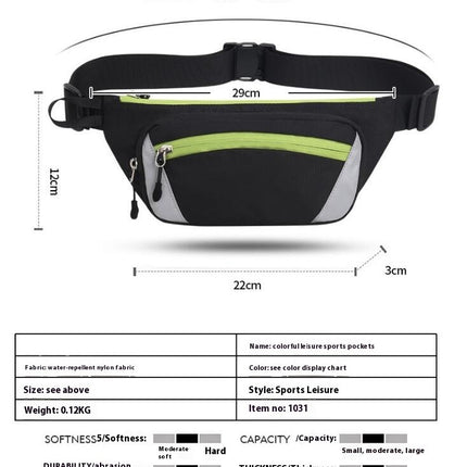 Waterproof Waist Bag for Women and Men,Adjustable Strap Crossbody Waist Pack Fanny Pack for Running Hiking