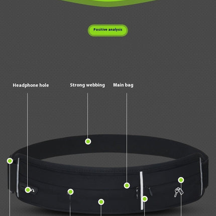 Zippered Waist Bag for Men Women Sports Running Belt Outdoor Sports Waist Pack Workout Belt Fanny Pack