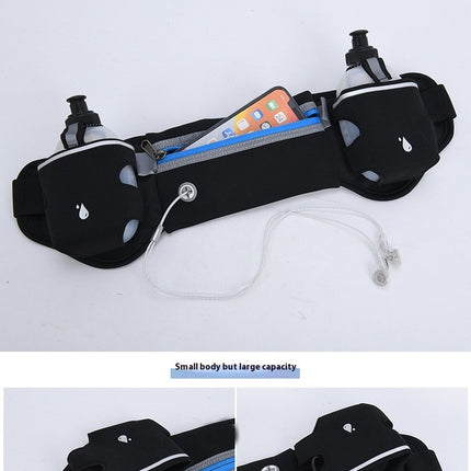 Running Belt Bag with Water Bottle,Waterproof Fanny Pack for Women Men Waist Bag Sports Waist Pack Phone Bag