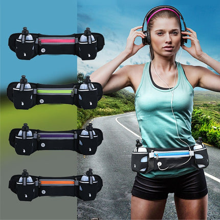 Running Belt Bag with Water Bottle,Waterproof Fanny Pack for Women Men Waist Bag Sports Waist Pack Phone Bag