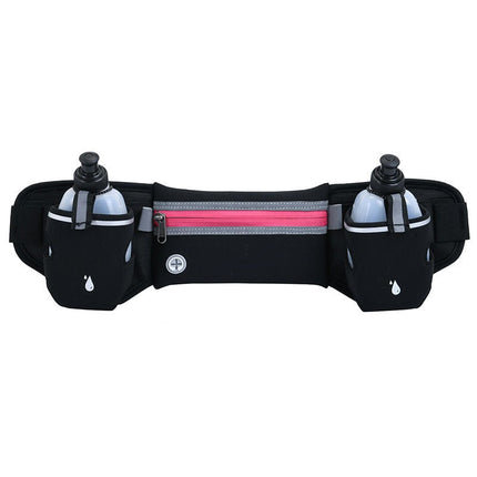 Running Belt Bag with Water Bottle,Waterproof Fanny Pack for Women Men Waist Bag Sports Waist Pack Phone Bag