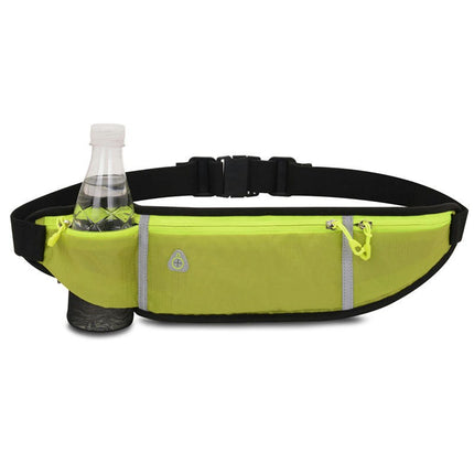 Running Belt Bag with Water Bottle,Waterproof Fanny Pack for Women Men Waist Bag Sports Waist Pack Phone Bag-A