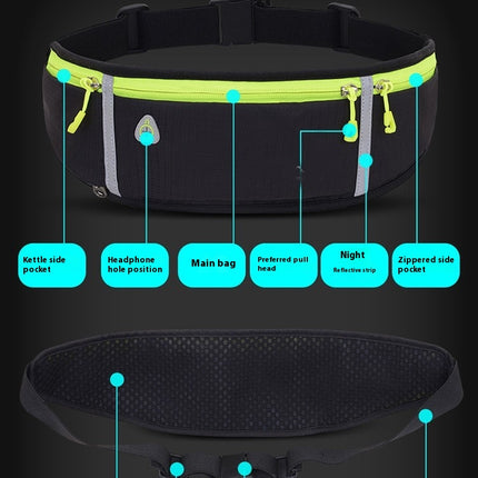 Running Belt Bag with Water Bottle,Waterproof Fanny Pack for Women Men Waist Bag Sports Waist Pack Phone Bag-A