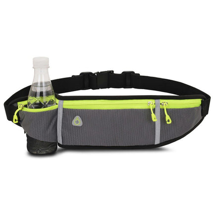Running Belt Bag with Water Bottle,Waterproof Fanny Pack for Women Men Waist Bag Sports Waist Pack Phone Bag-A