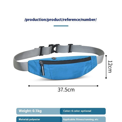 Zipper Fanny Pack Waterproof Waist Bag for Men Women Running Waist Packs for Sport , Adjustable Strap