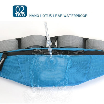 Zipper Fanny Pack Waterproof Waist Bag for Men Women Running Waist Packs for Sport , Adjustable Strap