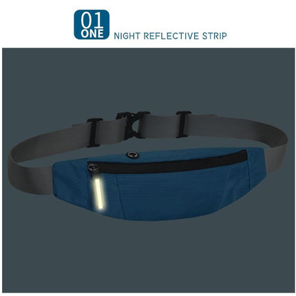 Zipper Fanny Pack Waterproof Waist Bag for Men Women Running Waist Packs for Sport , Adjustable Strap