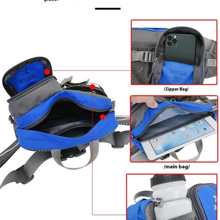 Running Belt for Men Women Fanny Pack with Water Bottle Holder Waterproof Waist Bag for outdoor sports