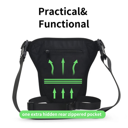 Waist Pack Motorcycle Drop Leg Bag for Men Women Thigh Fanny Belt Bag For Outdoor Sports