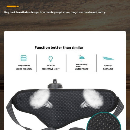 Water Bottle Waist Bag Hiking Waist Bag Fanny Pack for Men Women Outdoor Sports Workout Belt
