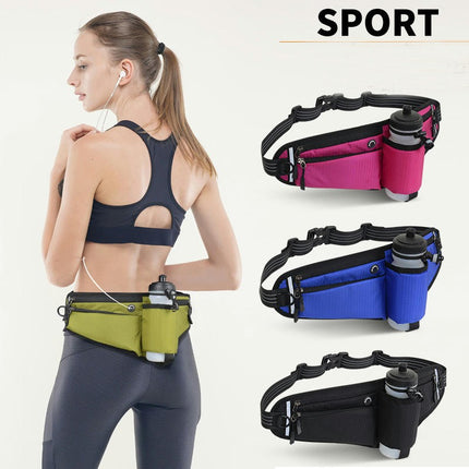 Water Bottle Waist Bag Hiking Waist Bag Fanny Pack for Men Women Outdoor Sports Workout Belt