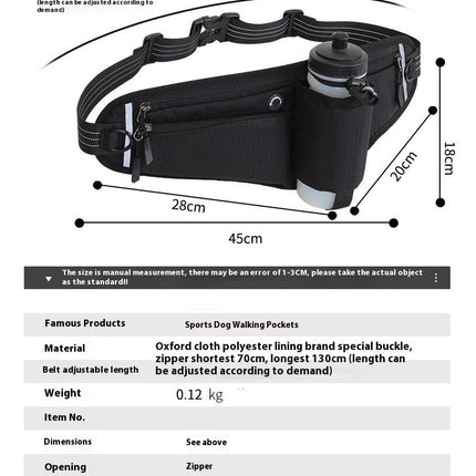 Water Bottle Waist Bag Hiking Waist Bag Fanny Pack for Men Women Outdoor Sports Workout Belt