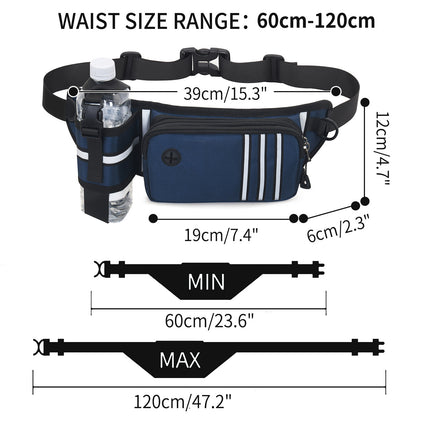 Waist Bag with Adjustable Straps for Men and Women,Running Fanny Pack For Outdoors Workout Dog Walking