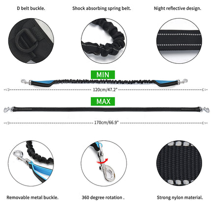 Waist Bag with Adjustable Straps for Men and Women,Running Fanny Pack For Outdoors Workout Dog Walking