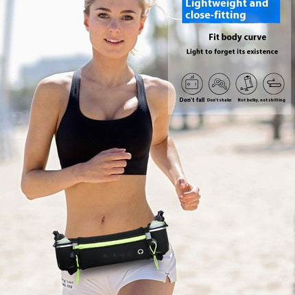 Waterproof Waist Bag with Water Bottle Waist Bag with Adjustable Straps for Men and Women, Large Fanny Pack