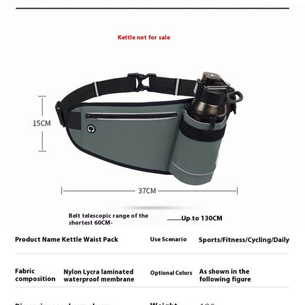 Waist Bag Fanny Pack with Water Bottle Holder Hiking Waist Pack for Men Women Walking Camping Waist Pouch