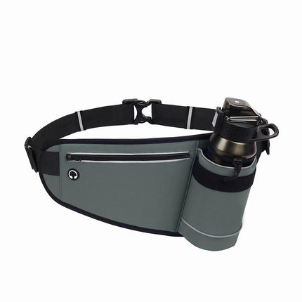 Waist Bag Fanny Pack with Water Bottle Holder Hiking Waist Pack for Men Women Walking Camping Waist Pouch