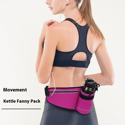 Waist Bag Fanny Pack with Water Bottle Holder Hiking Waist Pack for Men Women Walking Camping Waist Pouch