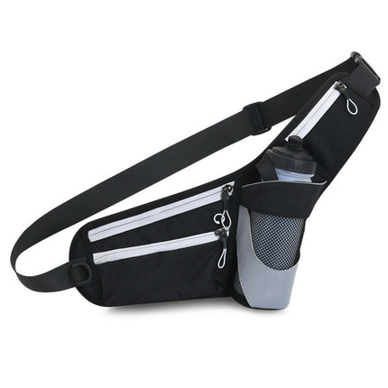 Waterproof Waist Bag with Water Bottle Holder Outdoor Waist Bag Running Belt for Men Women