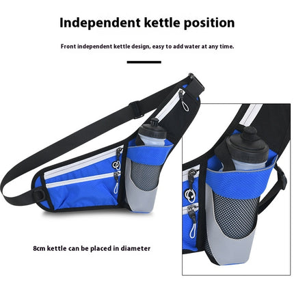 Waterproof Waist Bag with Water Bottle Holder Outdoor Waist Bag Running Belt for Men Women