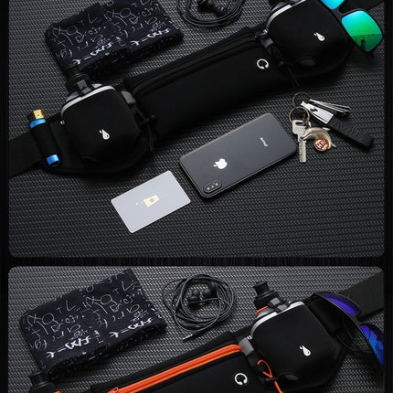 Waist Bag Fanny Pack with Water Bottle Holder Outdoor Waist Pack for Men Women Walking Camping