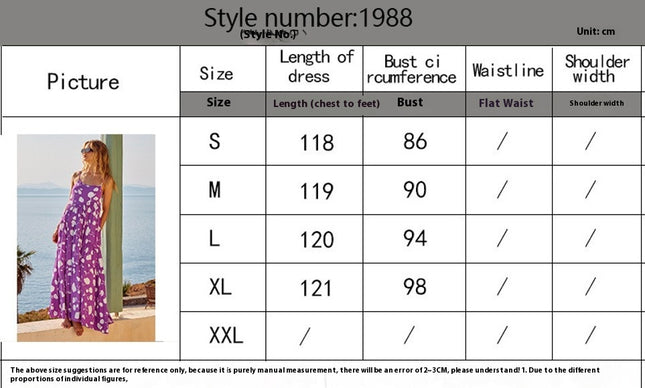 Maxi Dress for Women Summer Boho Spaghetti Strap Beach Dress
