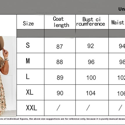 Women's Summer Casual Ruffle Short Sleeves Floral Print Round Neck Loose Pleated Mini Dress