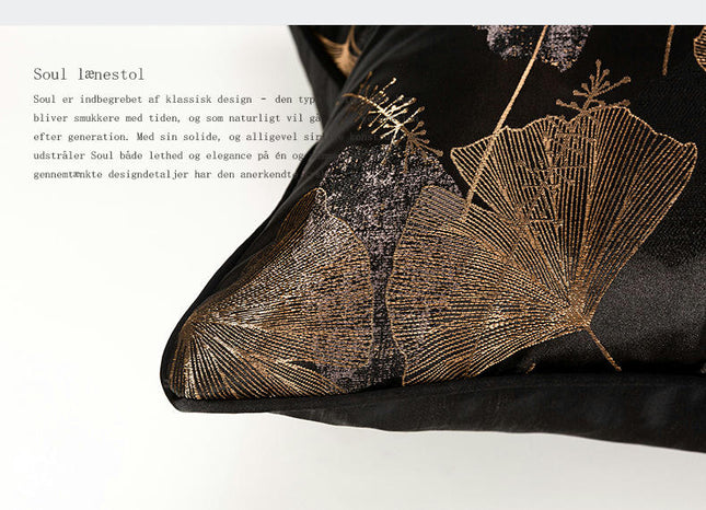 Decorative Throw Pillow Case Cushion Cover Gold Leaves Throw Pillow Covers for Couch Bedroom Car