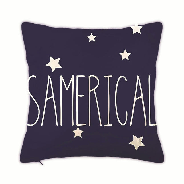 Independence Day Throw Pillow Cover Decorative Pillow Case Home Decor Square 4Th of July Pillowcase