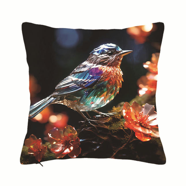 Colorful Bird Decorative Throw Pillow Covers Soft Pillows Case ,Cushion Covers for Home Decor