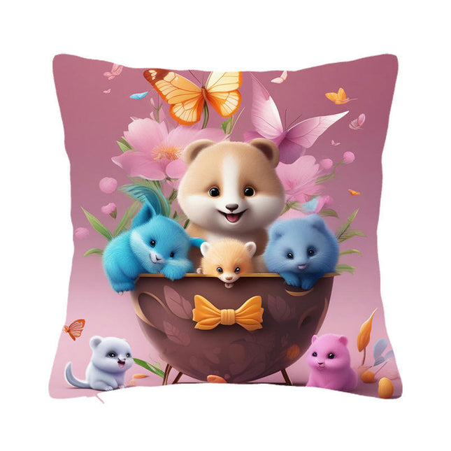 Colorful Easter Decorative Throw Pillow Covers Soft Pillows Case ,Cushion Covers for Home Decor