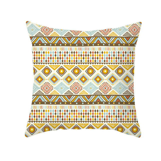 Bohemian Stripe Throw Pillow Covers Decorative Square Cushion Cover Pillowcase for Home