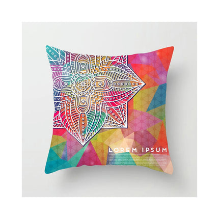Decorative Throw Pillow Cover Mandala Pillow Case Square Cushion Cover for Sofa Home Car Living Room Decor
