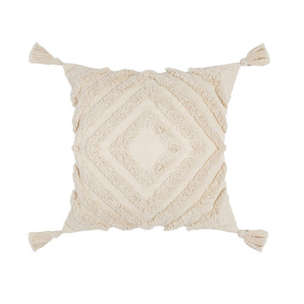 Tassels Decorative Throw Pillow Covers With Zipper Cushion Cover for Sofa Living Room
