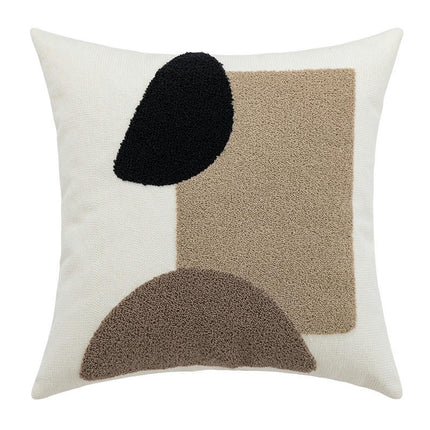 Throw Pillow Cover Soft Plush Pillowcase Square Decorative Cushion Covers for Farmhouse Home Sofa Bed
