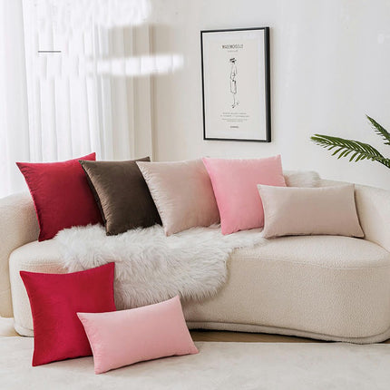 Throw Pillow Covers Decorative Velvet Pillow Covers, Soft Pillowcases for Couch Sofa Bed Living Room 1