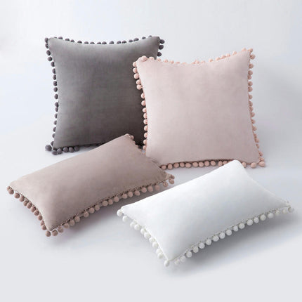 Decorative Throw Pillow Covers Set of 2,Soft Velvet Cushion Covers for Livingroom Bedroom Home Decor-A 1